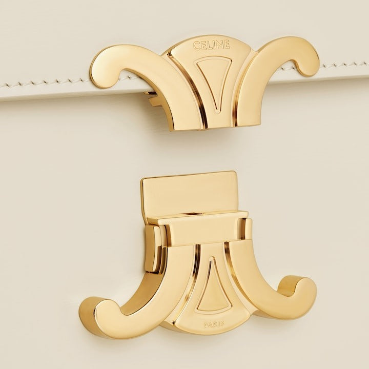 Teen Triomphe Bag In Shiny Calfskin