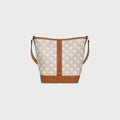 Medium Bucket In Triomphe Canvas and Calfskin