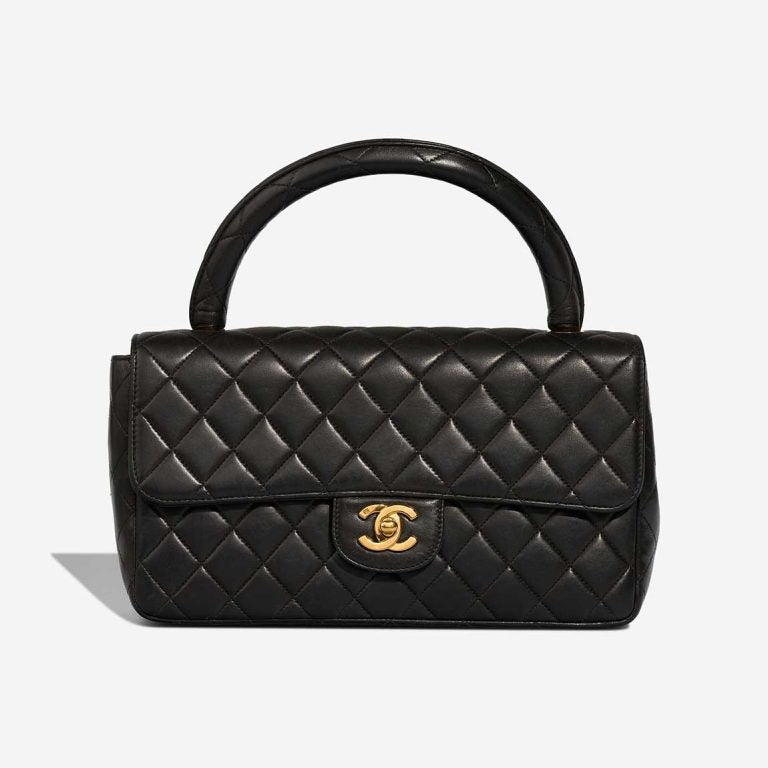 Black Quilted Lambskin Vintage Medium Classic Kelly