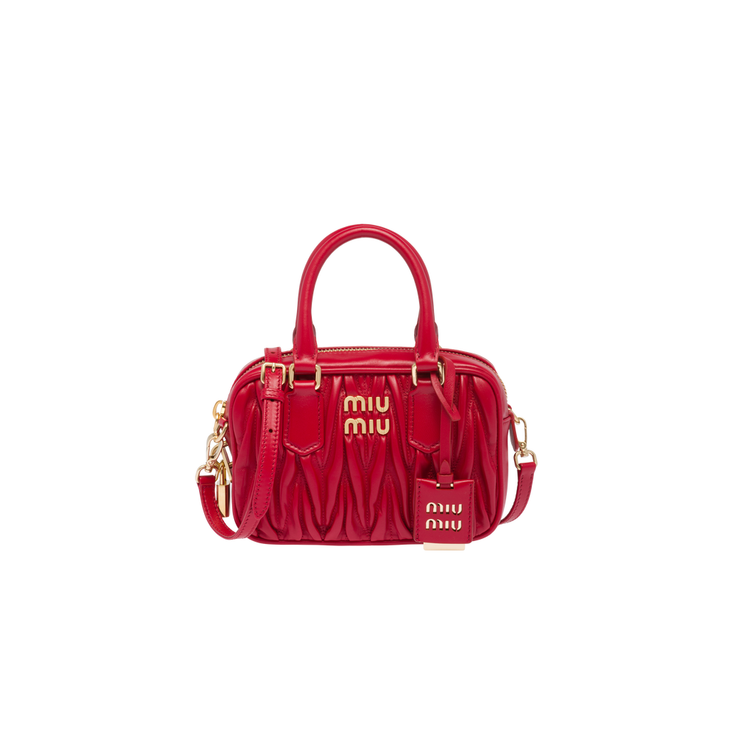 Miu Miu Arcadie Matelassé Nappa Leather Bag