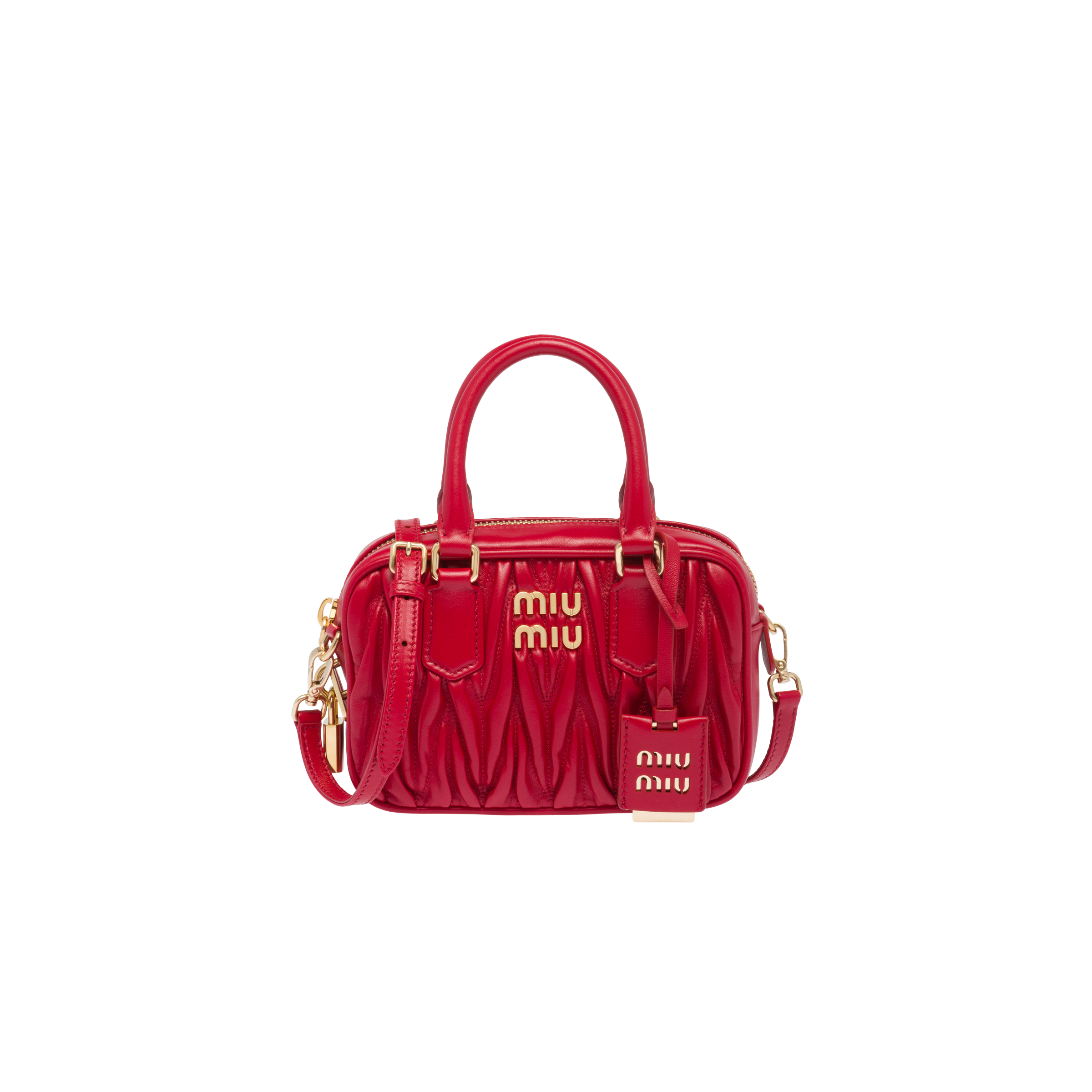 Miu Miu Arcadie Matelassé Nappa Leather Bag