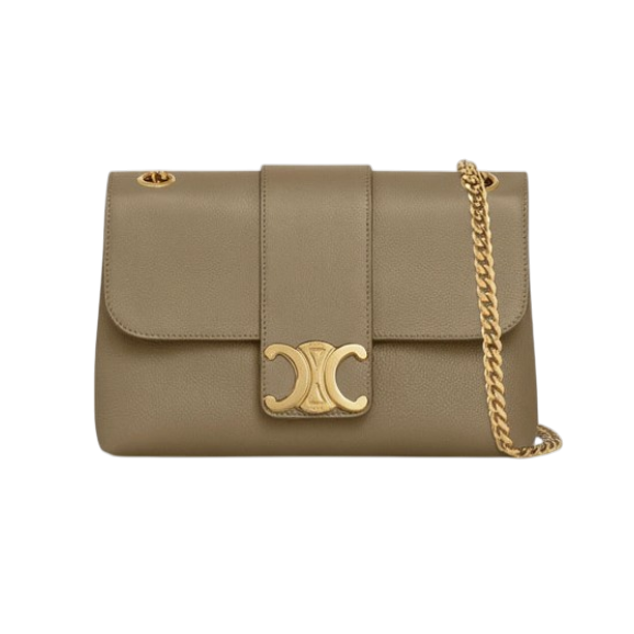 Victoire Medium Shoulder Bag Supple Calfskin Leather