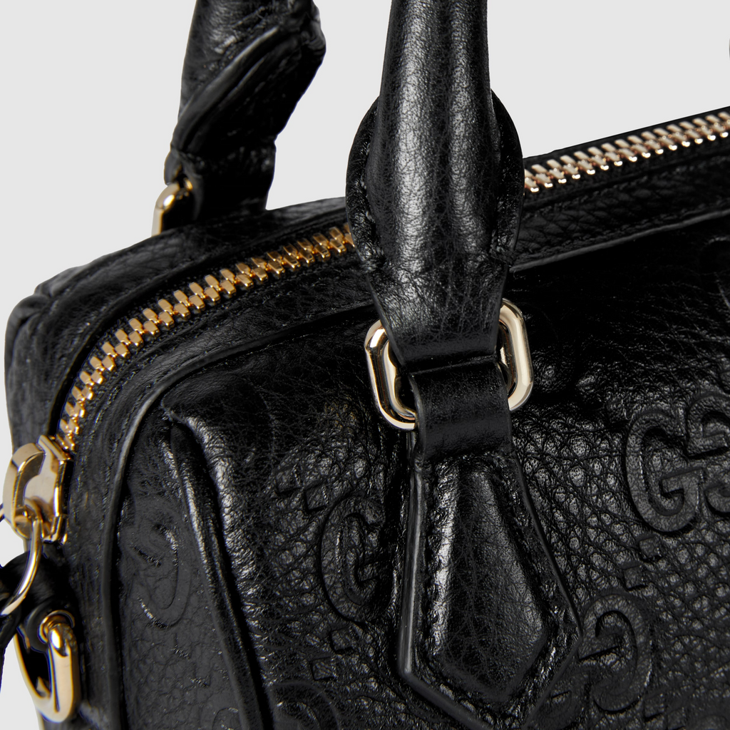 Gucci Emblem Mini Boston Bag