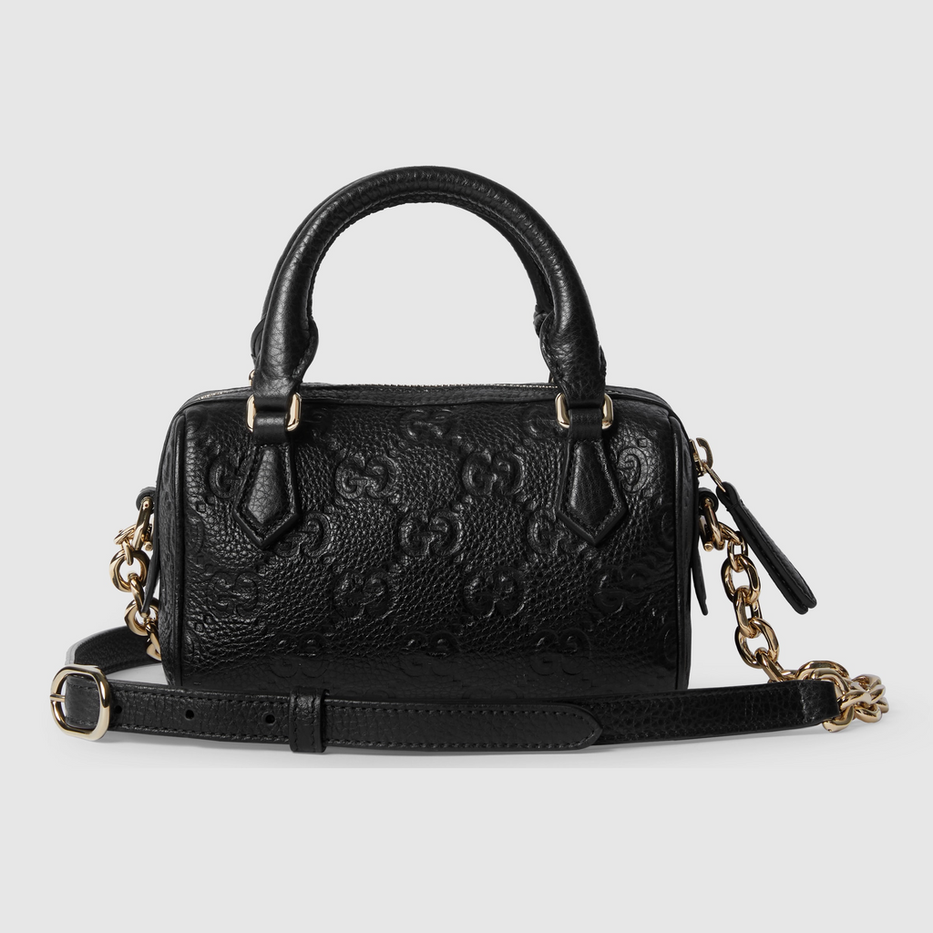 Gucci Emblem Mini Boston Bag