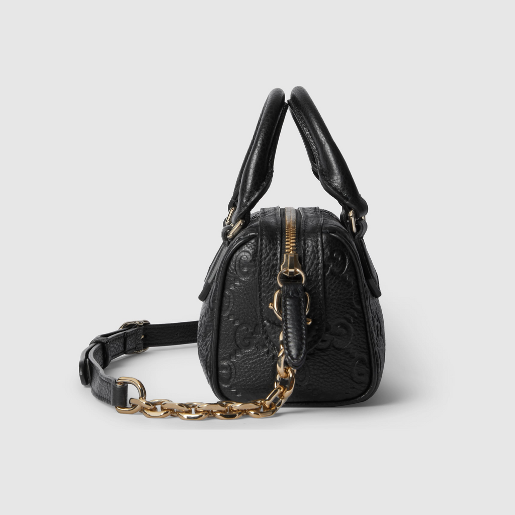 Gucci Emblem Mini Boston Bag