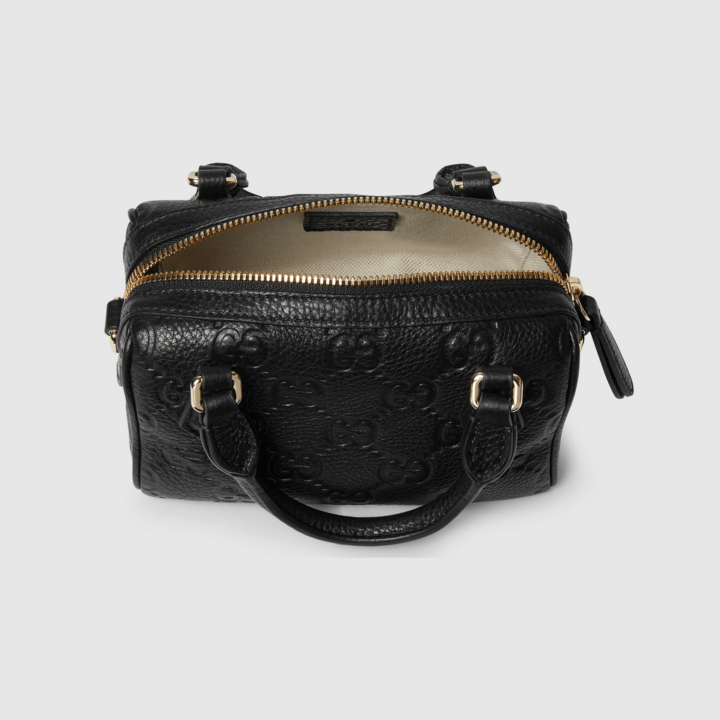 Gucci Emblem Mini Boston Bag