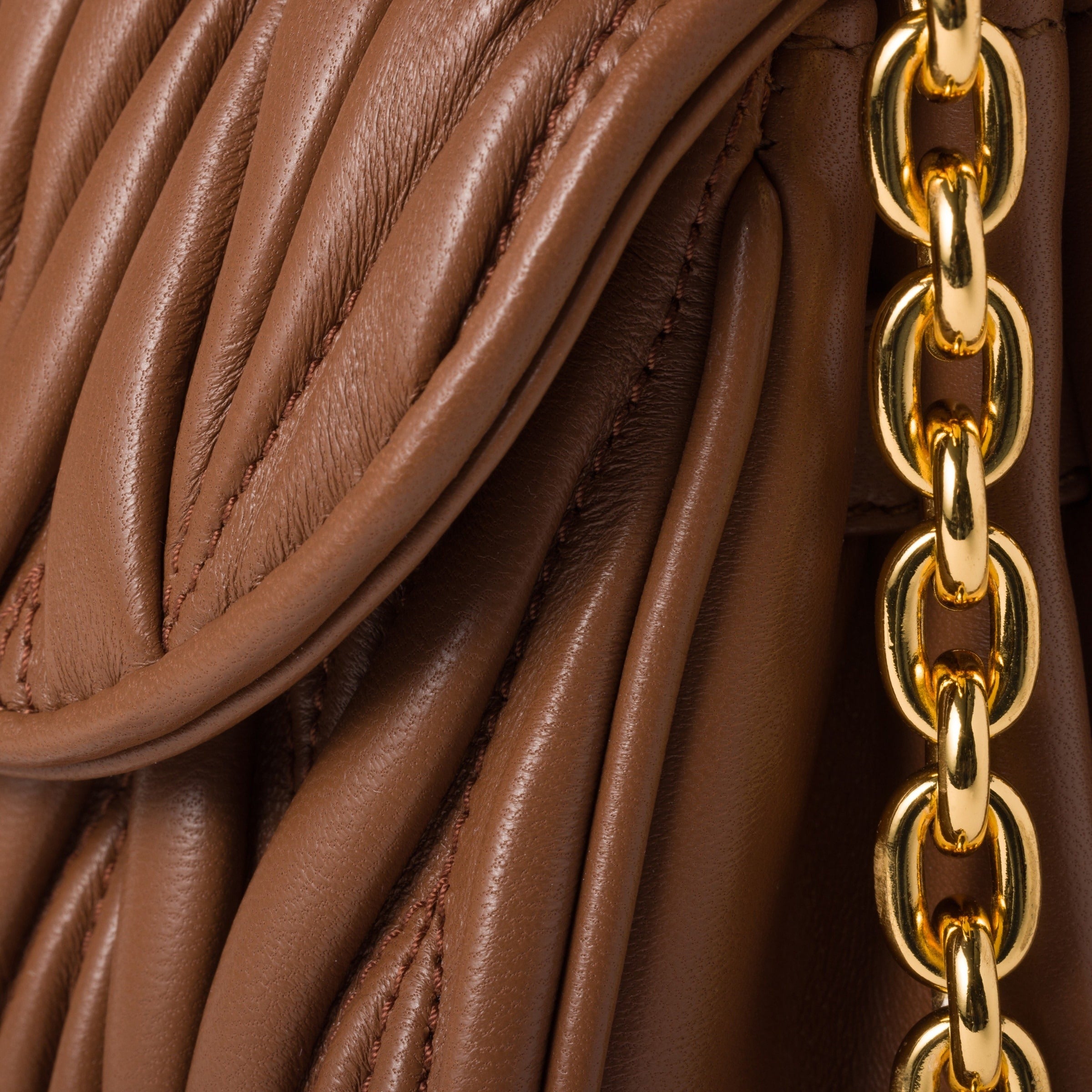 Miu Miu Matelassé Nappa Leather Shoulder Bag