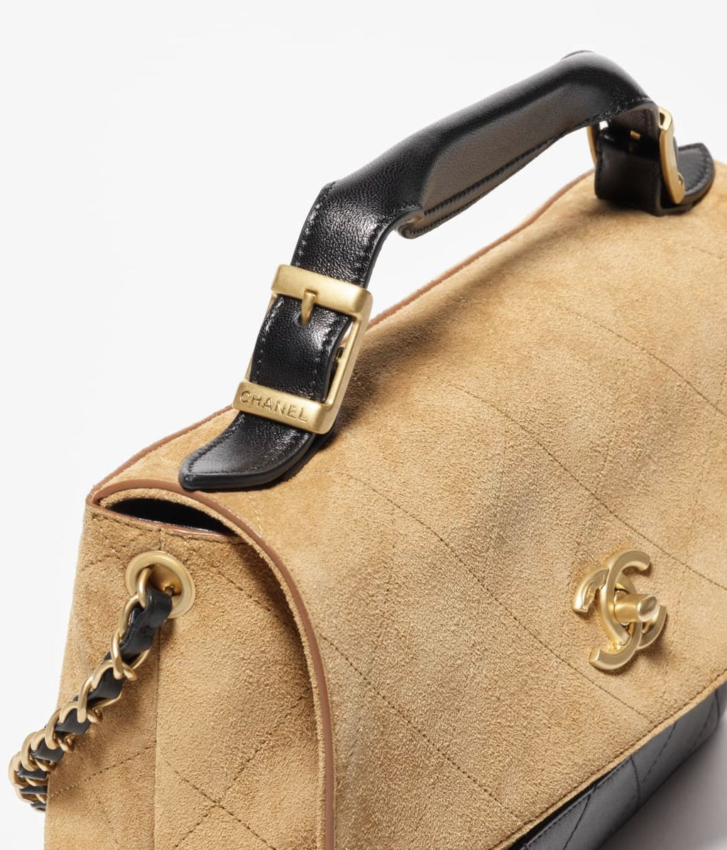 Large Flap Bag with Top Handle