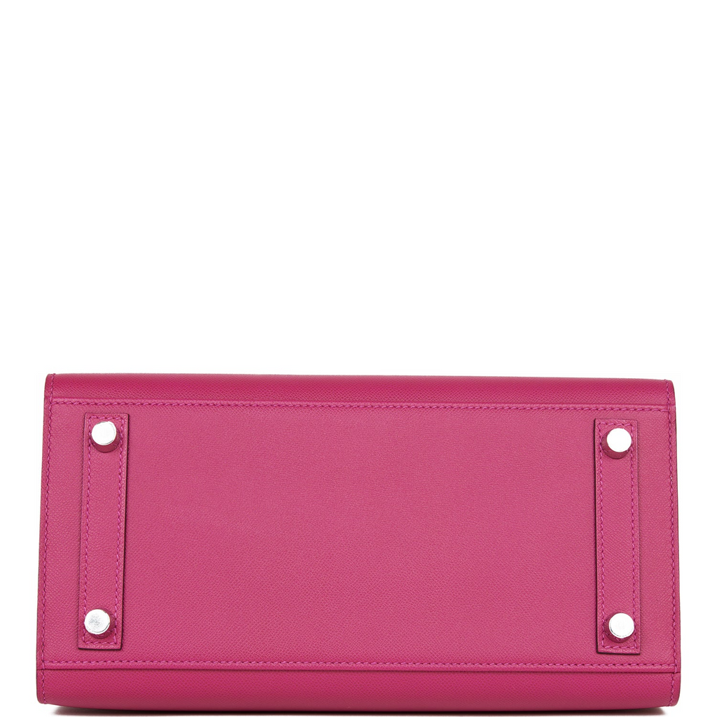 Birkin 25 Rose Pourpre Veau Madame Palladium Hardware