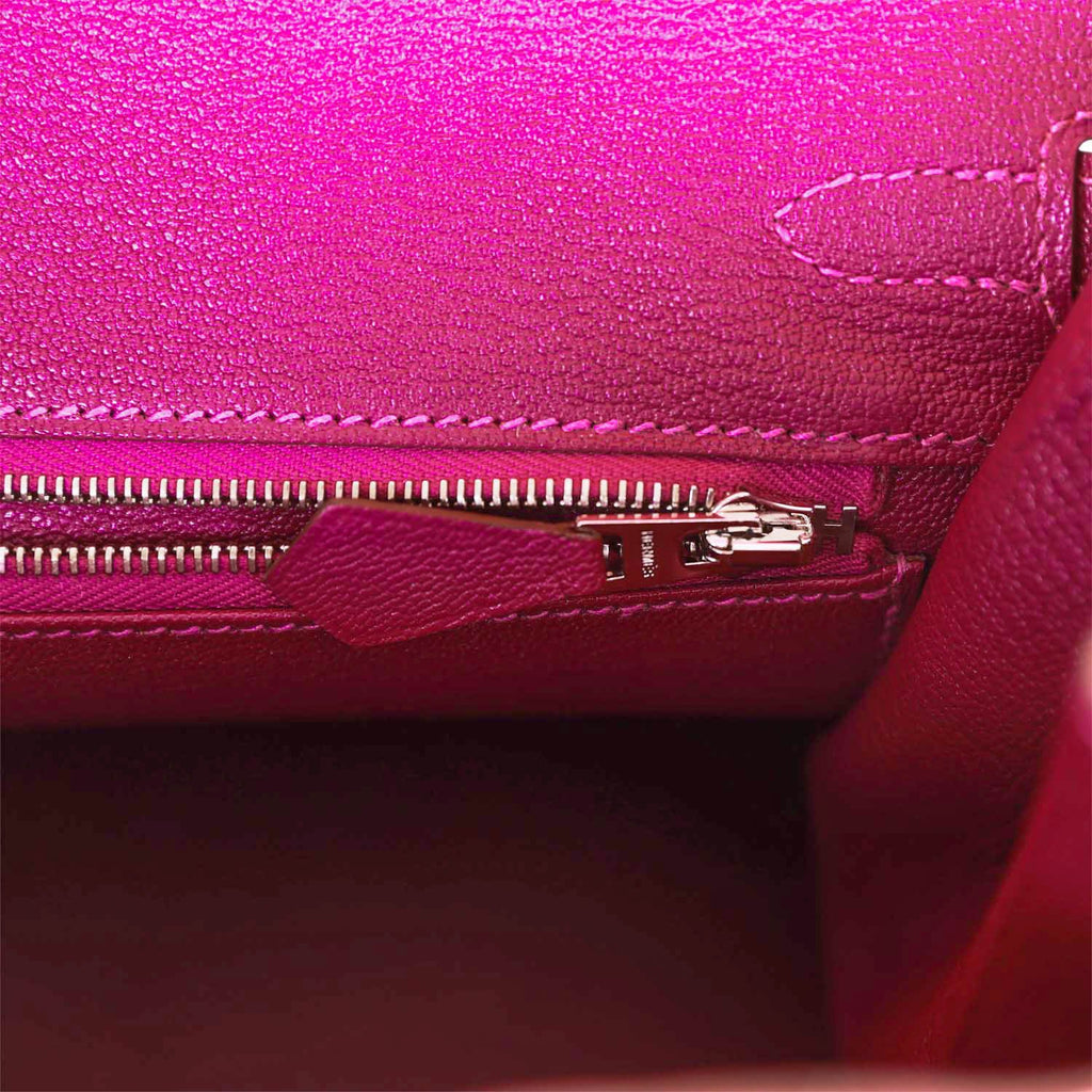 Hermès Special Order (HSS) Birkin 25 Rose Lipstick and Anemone Chèvre Palladium Hardware