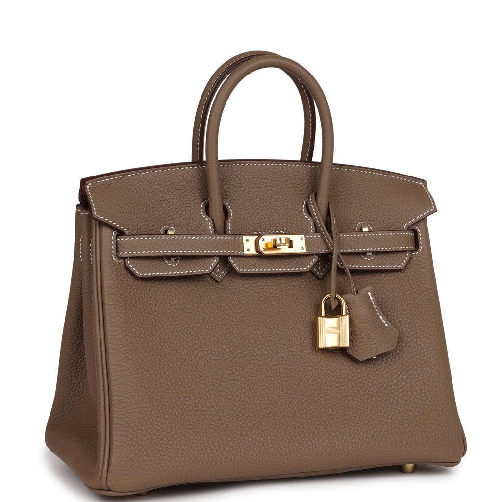 Birkins 25 Etoupe Togo Gold Hardware