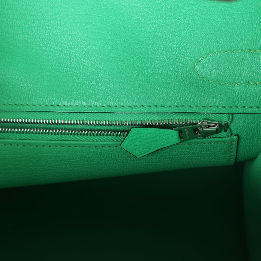 Birkin 30 Vert Comics Togo Palladium Hardware