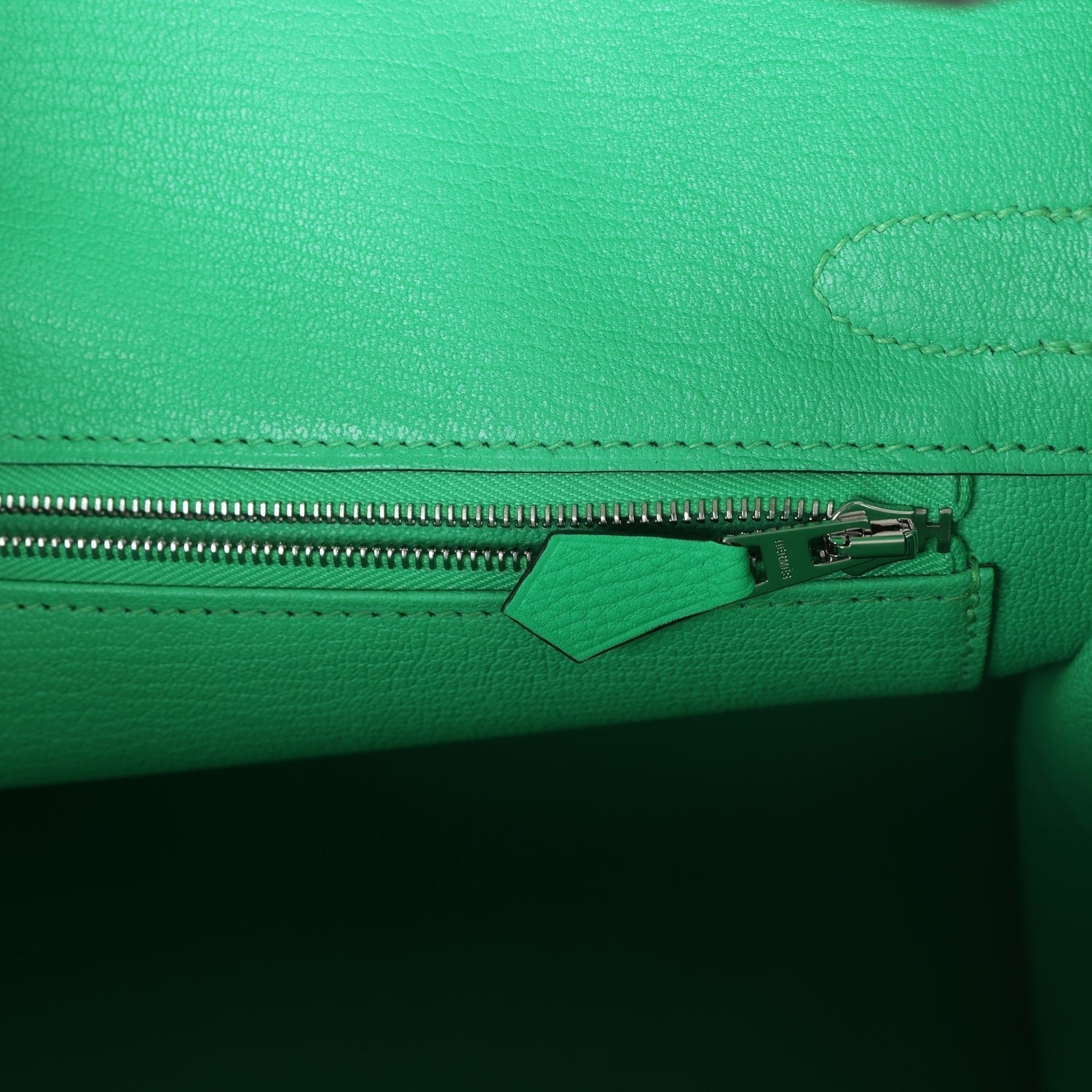 Birkin 30 Vert Comics Togo Palladium Hardware
