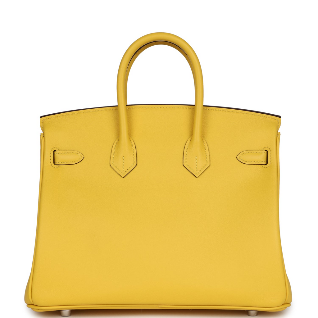 Birkin 25 Jaune de Naples Swift Palladium Hardware