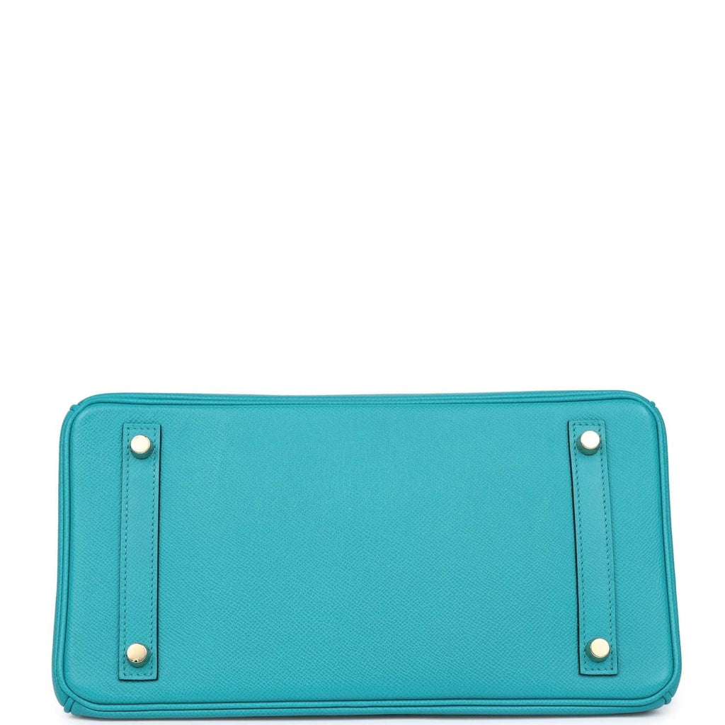 Birkin 30 Bleu Paon Epsom Gold Hardware