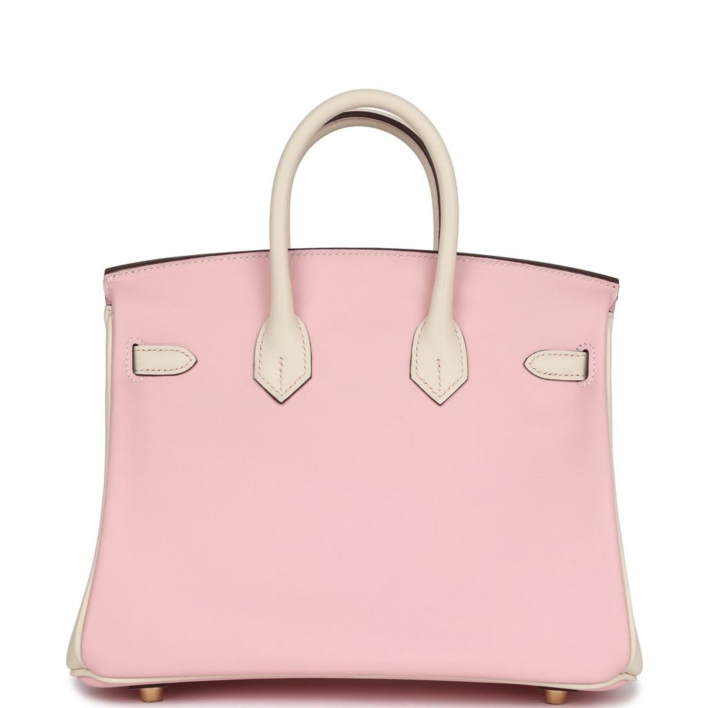 Hermès Special Order (HSS) Birkin 25 Rose Sakura and Nata Swift Permabrass Hardware