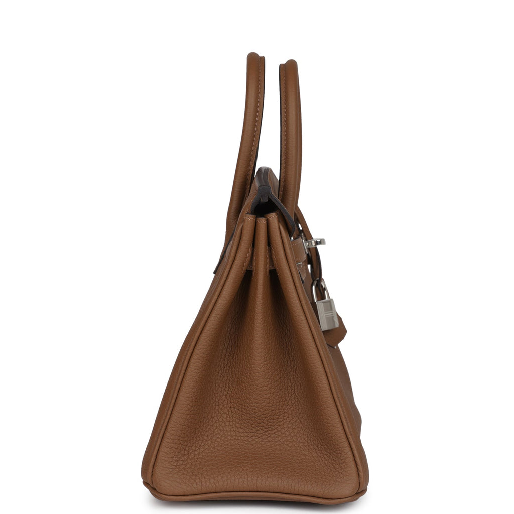 Birkins 25 Alezan Togo Palladium Hardware