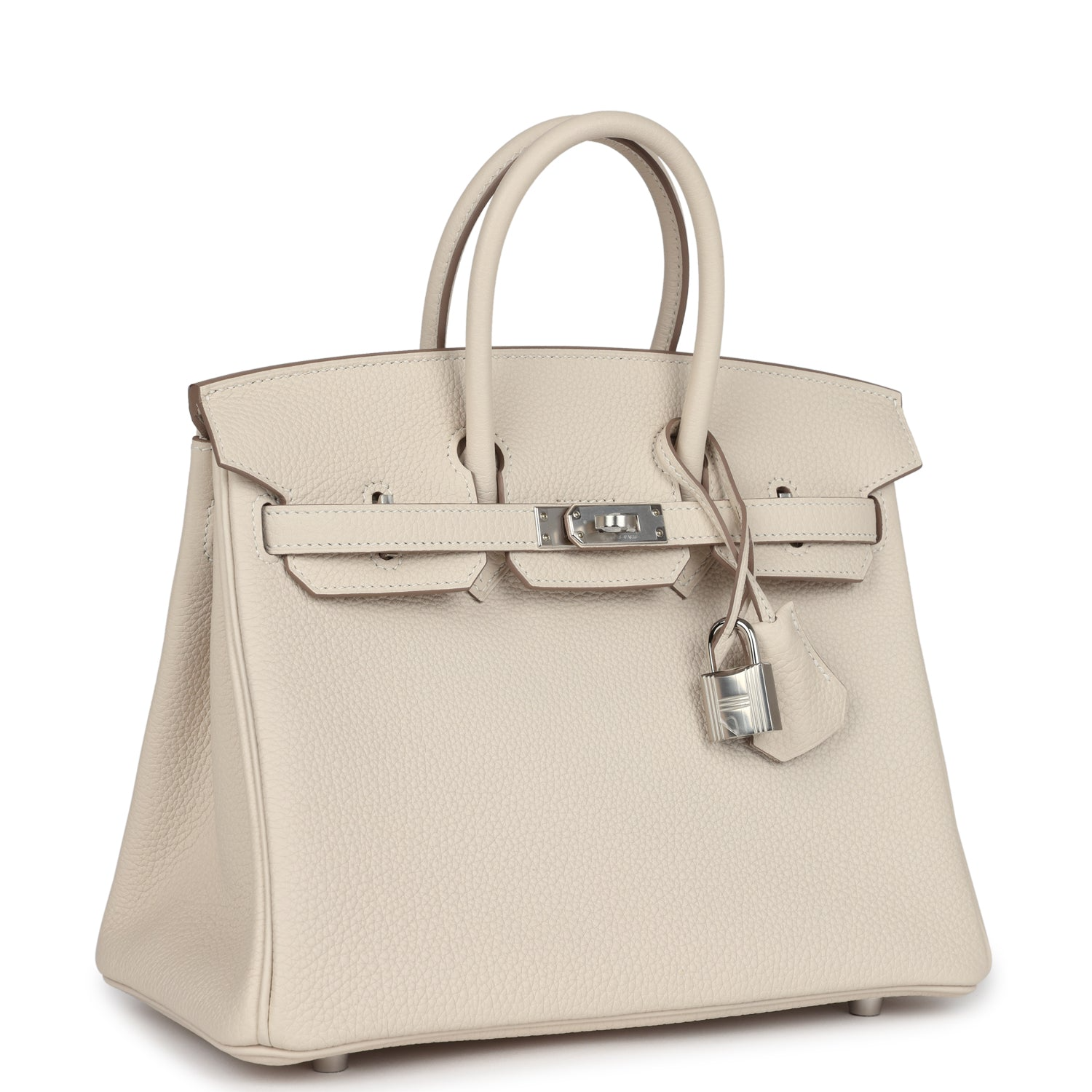 Birkins 25 Craie Togo Palladium Hardware