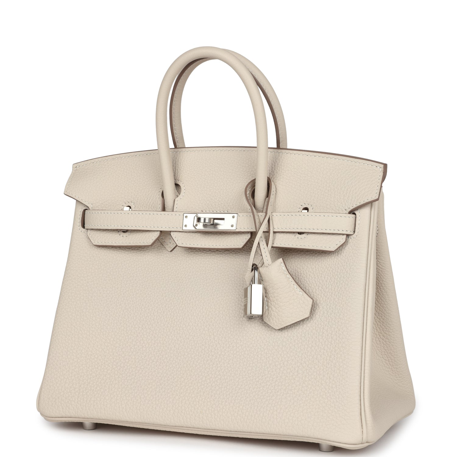 Birkins 25 Craie Togo Palladium Hardware