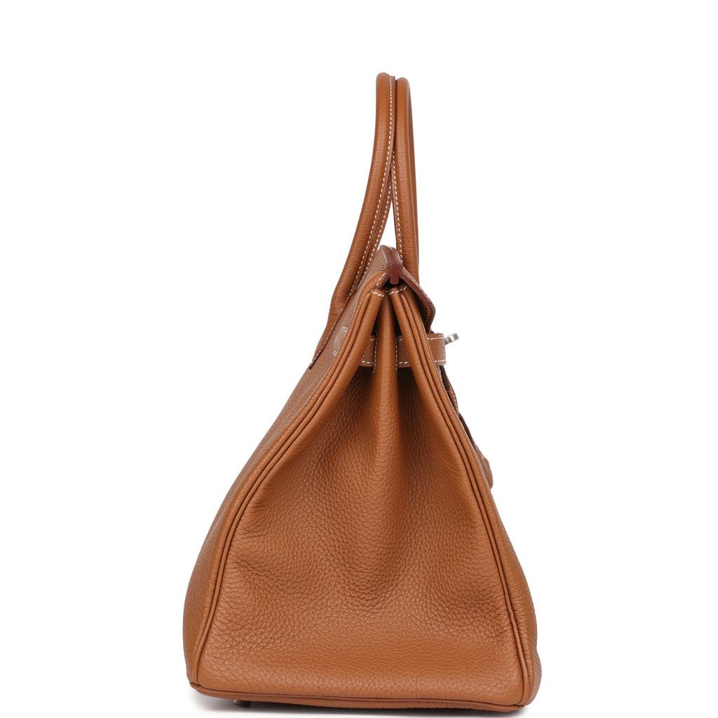 Birkin 35 Gold Togo Palladium Hardware