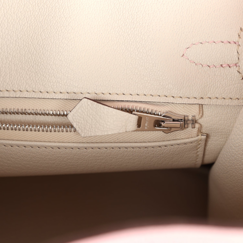 Hermès Special Order (HSS) Birkin 25 Rose Sakura and Nata Swift Brushed Gold Hardware