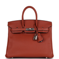 Birkins 25 Cuirve Verso Taurillon Novillo Palladium Hardware