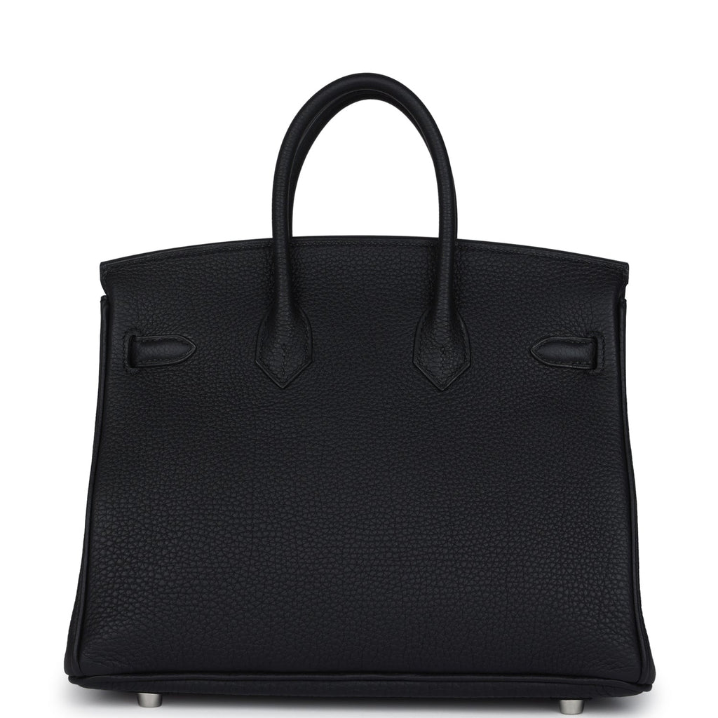Birkins 25 Black Togo Palladium Hardware
