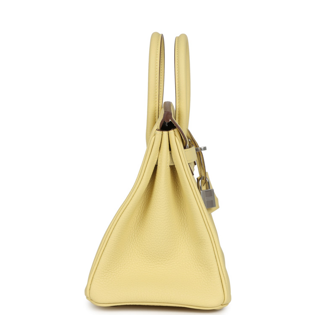 Birkin 25 Jaune Poussin Togo Palladium Hardware