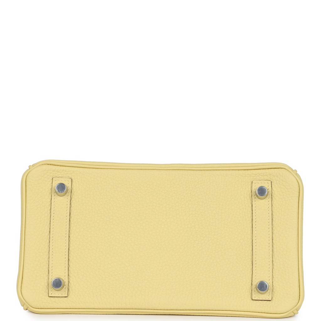 Birkin 25 Jaune Poussin Togo Palladium Hardware