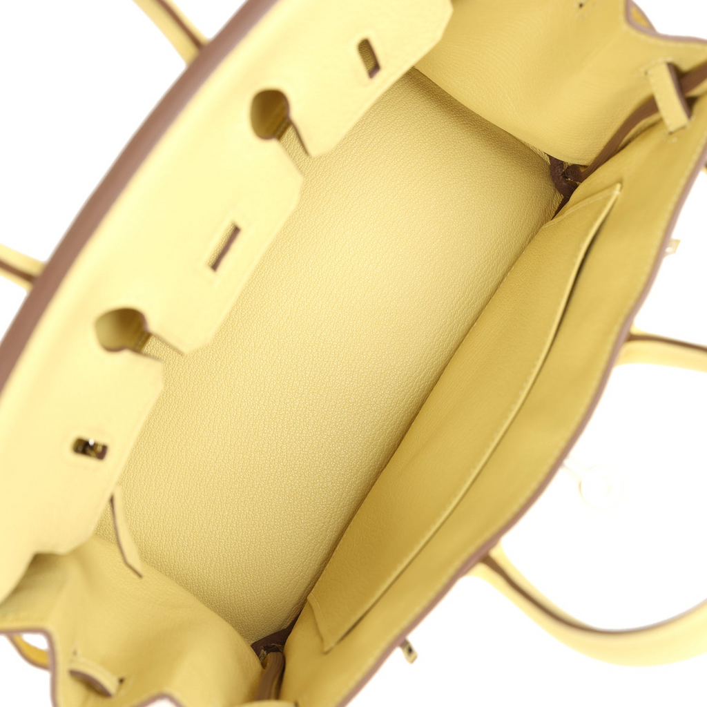 Birkin 25 Jaune Poussin Togo Palladium Hardware