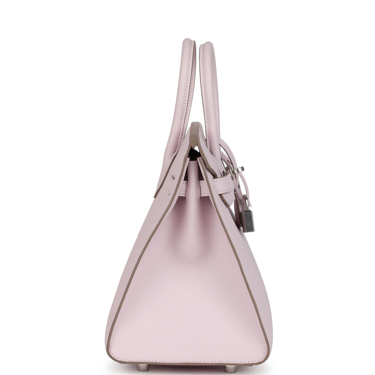 Birkin Sellier 25 Mauve Pale Epsom Palladium Hardware