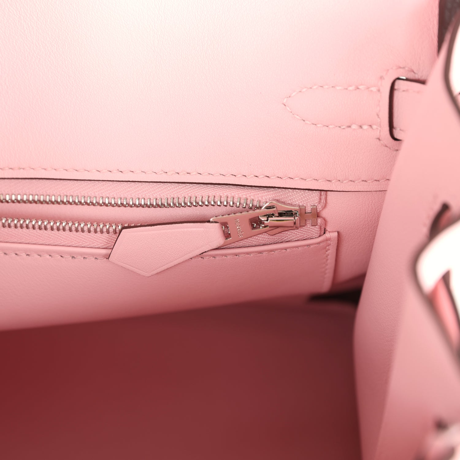 Birkin 25 Rose Sakura Swift Palladium Hardware