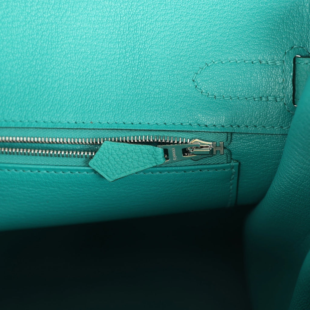 Birkin 30 Vert Verone Togo Palladium Hardware