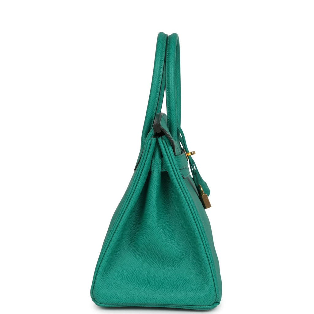 Birkin 30 Vert Jade Epsom Gold Hardware