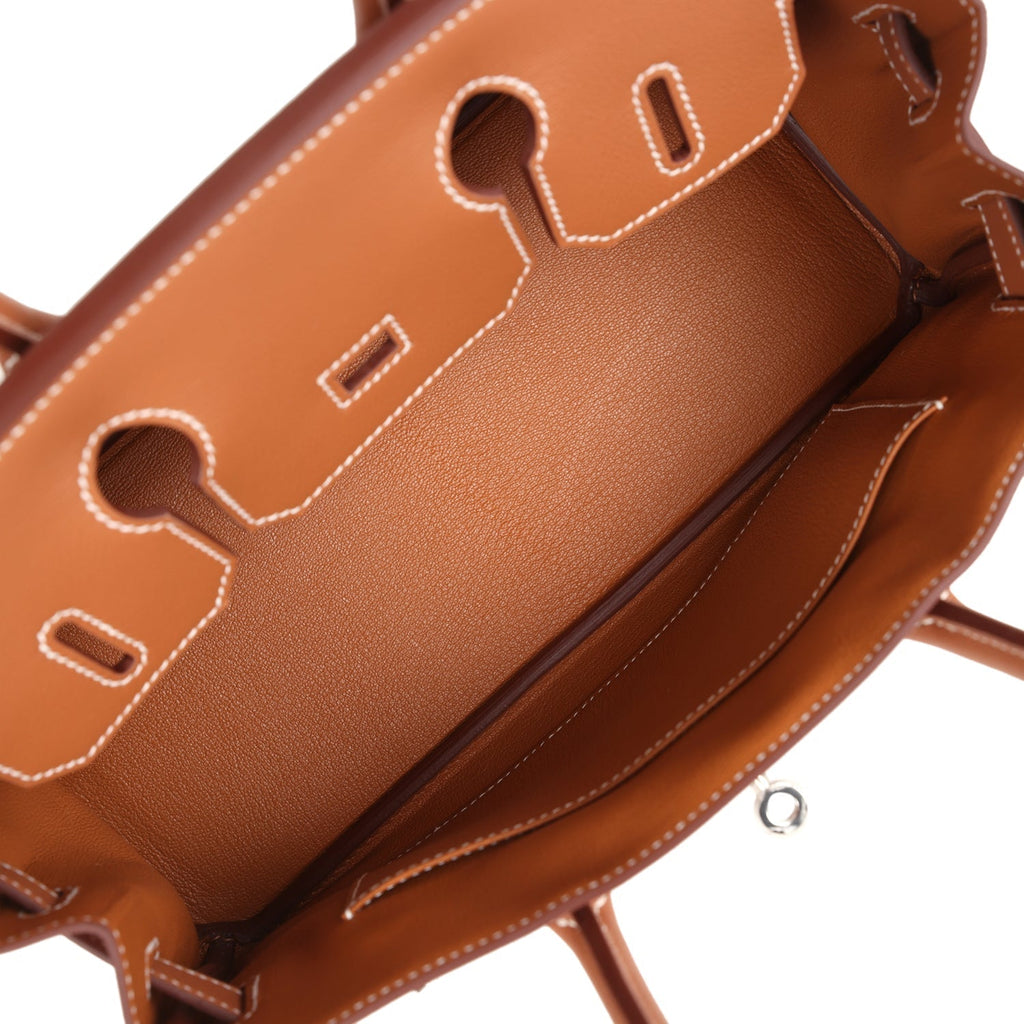 Shoulder Birkin Light 29 Gold Evercolor Palladium Hardware