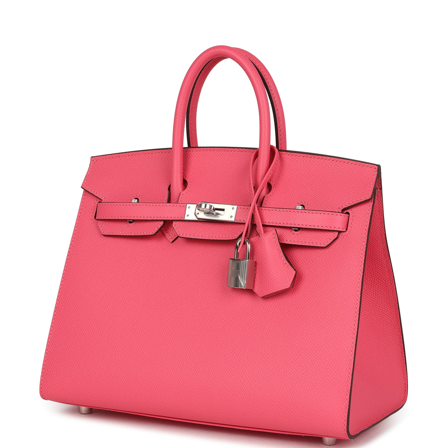 Birkin 25 Rose Azalee Epsom Palladium Hardware