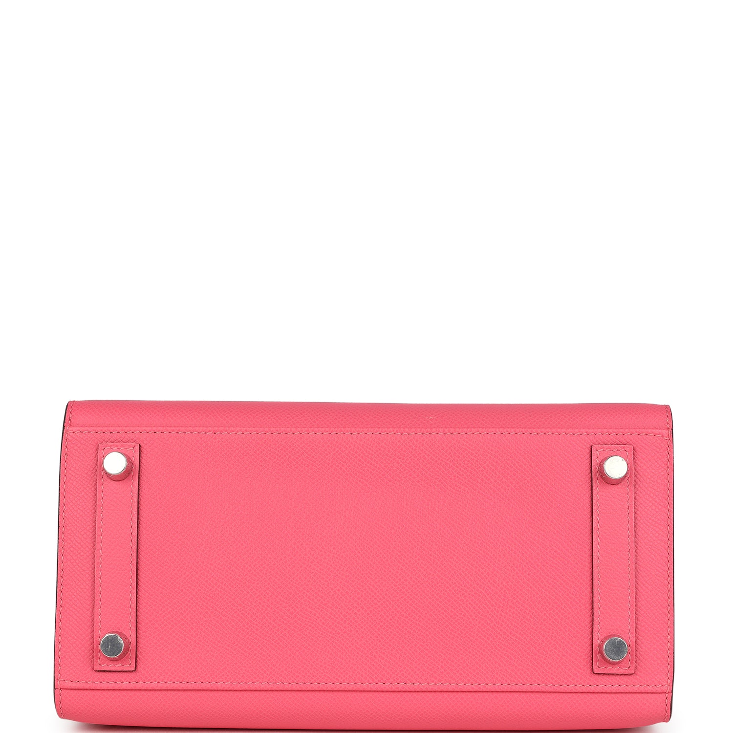 Birkin Sellier 25 Rose Azalee Epsom Palladium Hardware