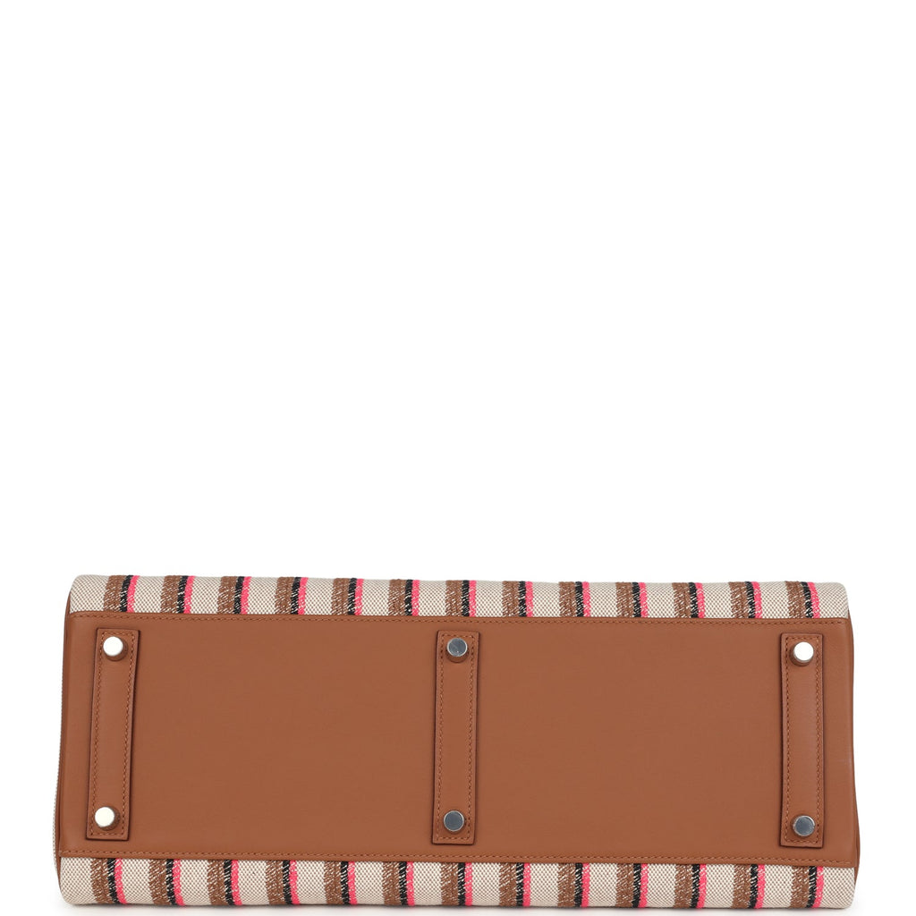 Shoulder Birkin Light 39 Multicolor Toile and Gold Swift Palladium Hardware