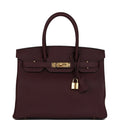 Birkin 30 Bordeaux Togo Gold Hardware
