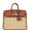 Picnic Birkin Sellier 25 Gold Swift Palladium Hardware