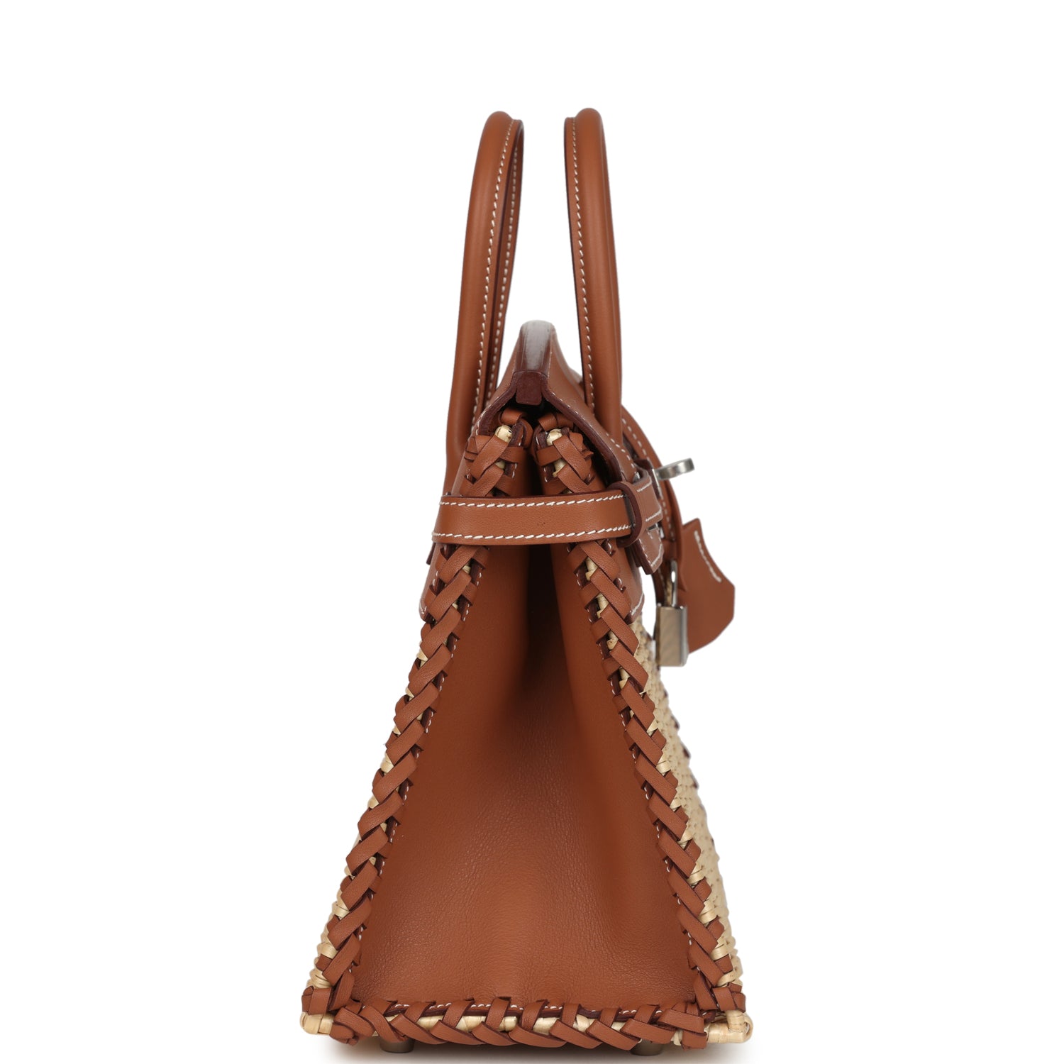 Picnic Birkin Sellier 25 Gold Swift Palladium Hardware