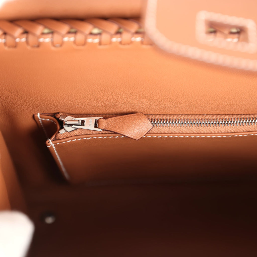 Picnic Birkin Sellier 25 Gold Swift Palladium Hardware
