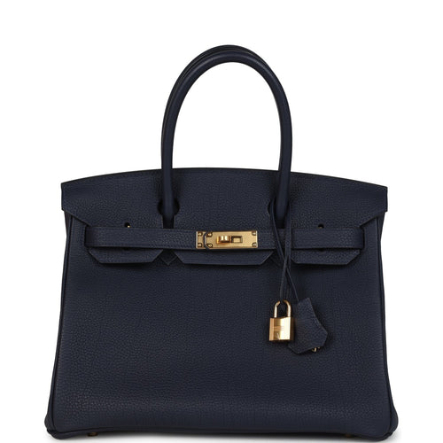 Birkin 30 Bleu Nuit Togo Gold Hardware