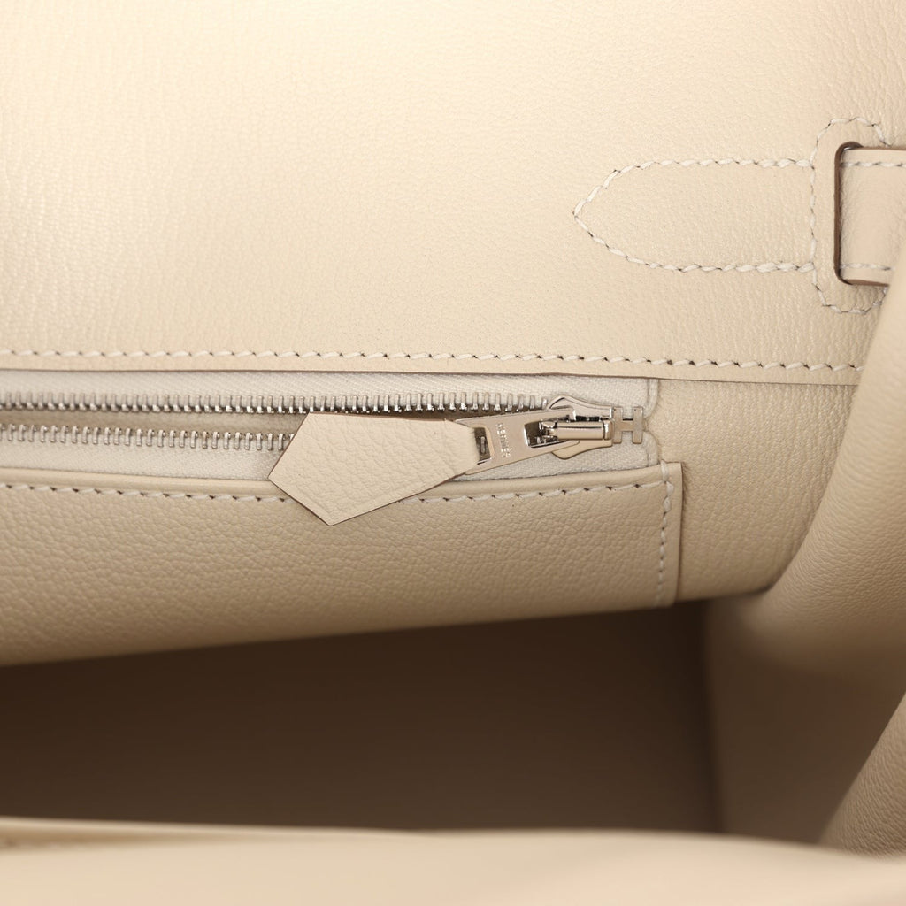 Birkin 30 Craie Togo Palladium Hardware