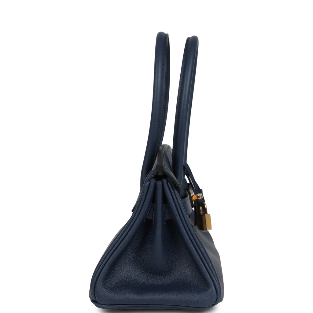 Shoulder Birkin Light 29 Bleu Abysse Evercolor Gold Hardware