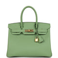 Vert Criquet Epsom Gold Hardware