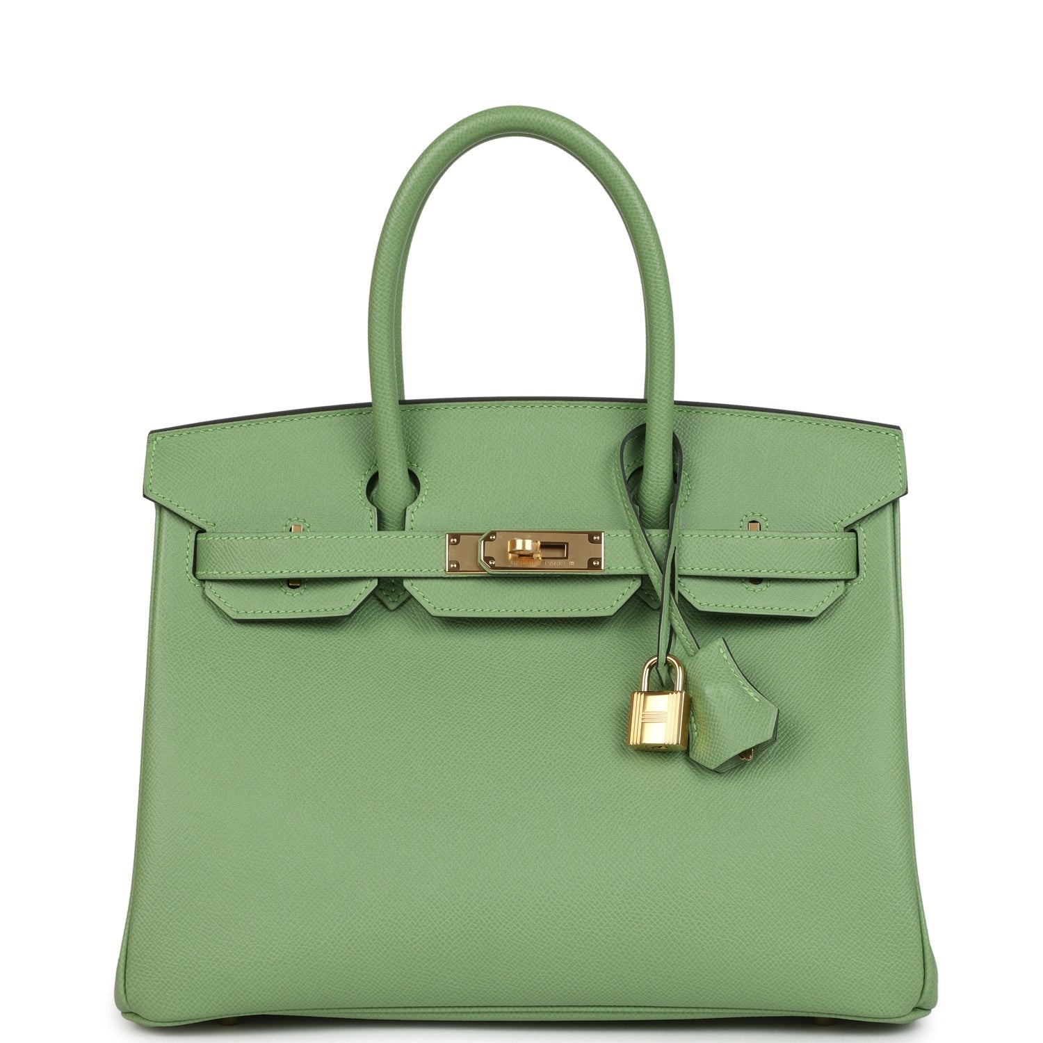 Vert Criquet Epsom Gold Hardware