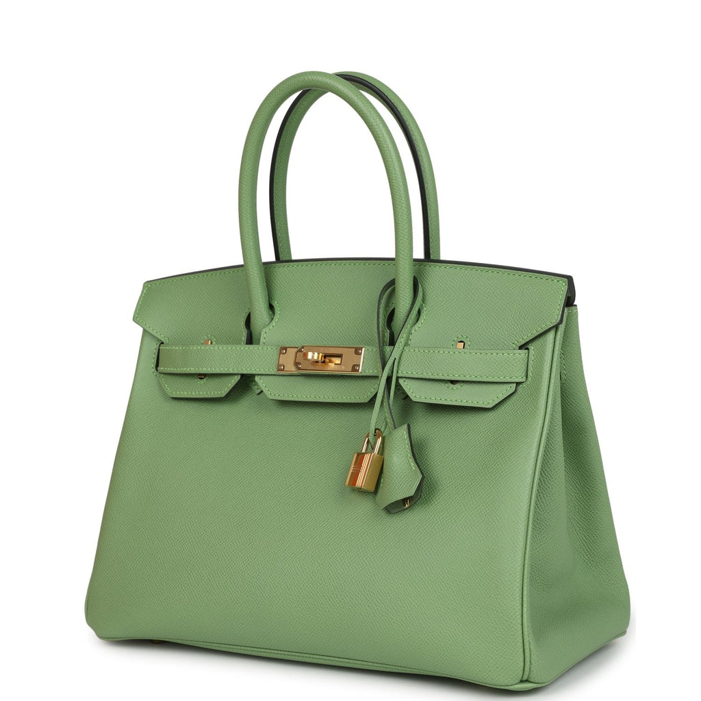 Vert Criquet Epsom Gold Hardware