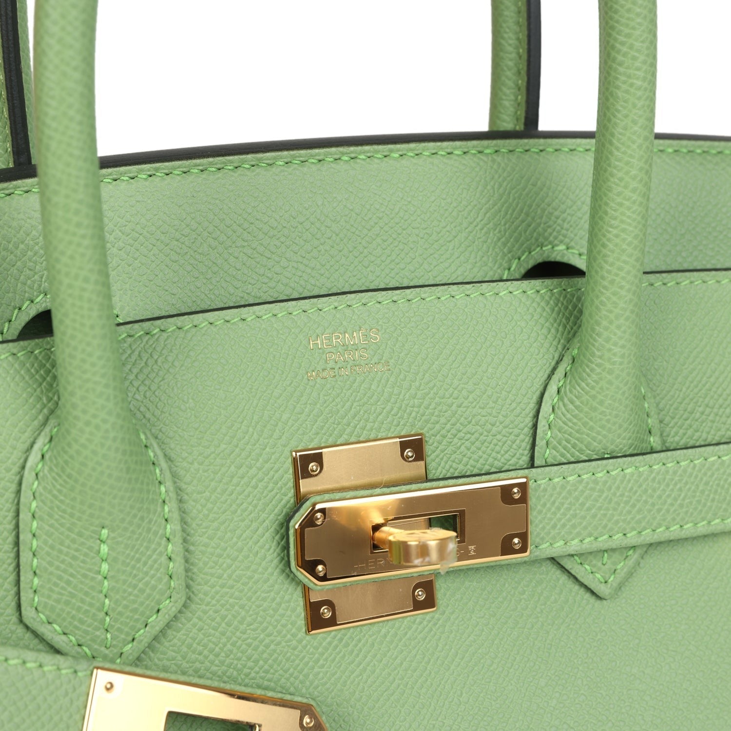 Vert Criquet Epsom Gold Hardware