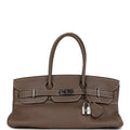 Vintage Shoulder Birkin 42 JPG Etoupe Clemence Palladium Hardware